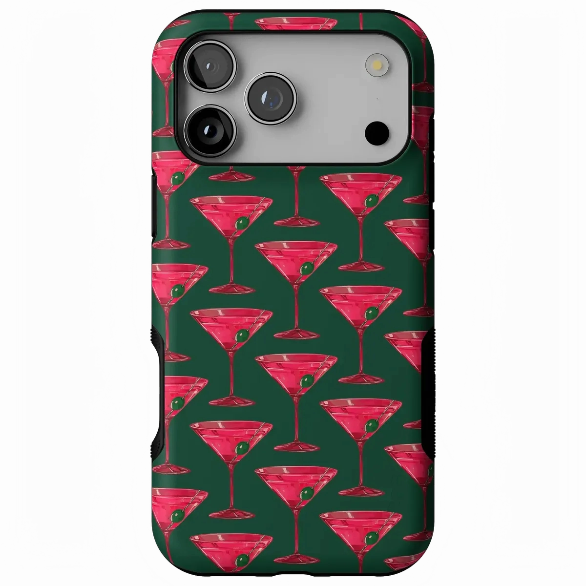 Shaken Not Stirred | Retro Martini Case Polished Layer Patterned Design