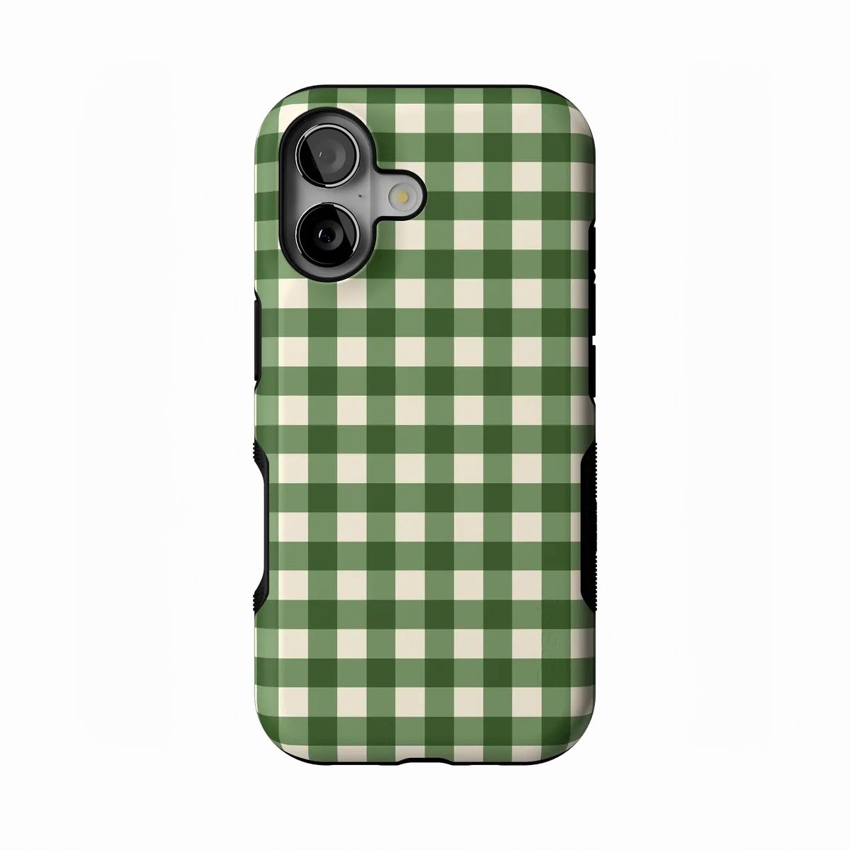 Checked Twice | Green Plaid Case Office use Anti Scratch Layer