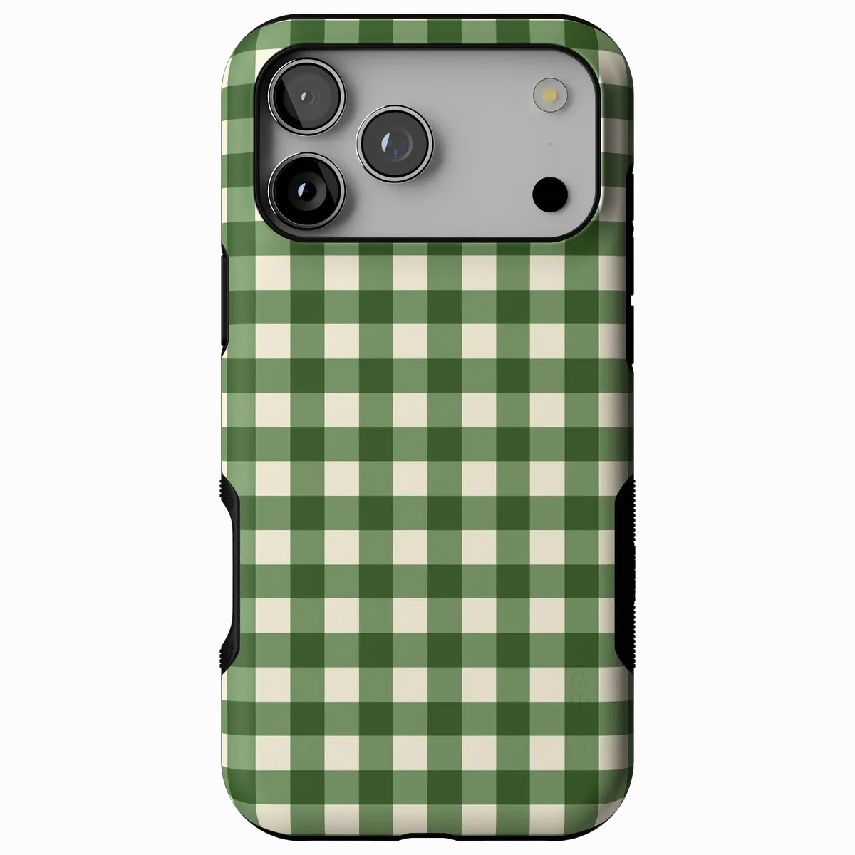 Camera Protection Checked Twice | Green Plaid Case
