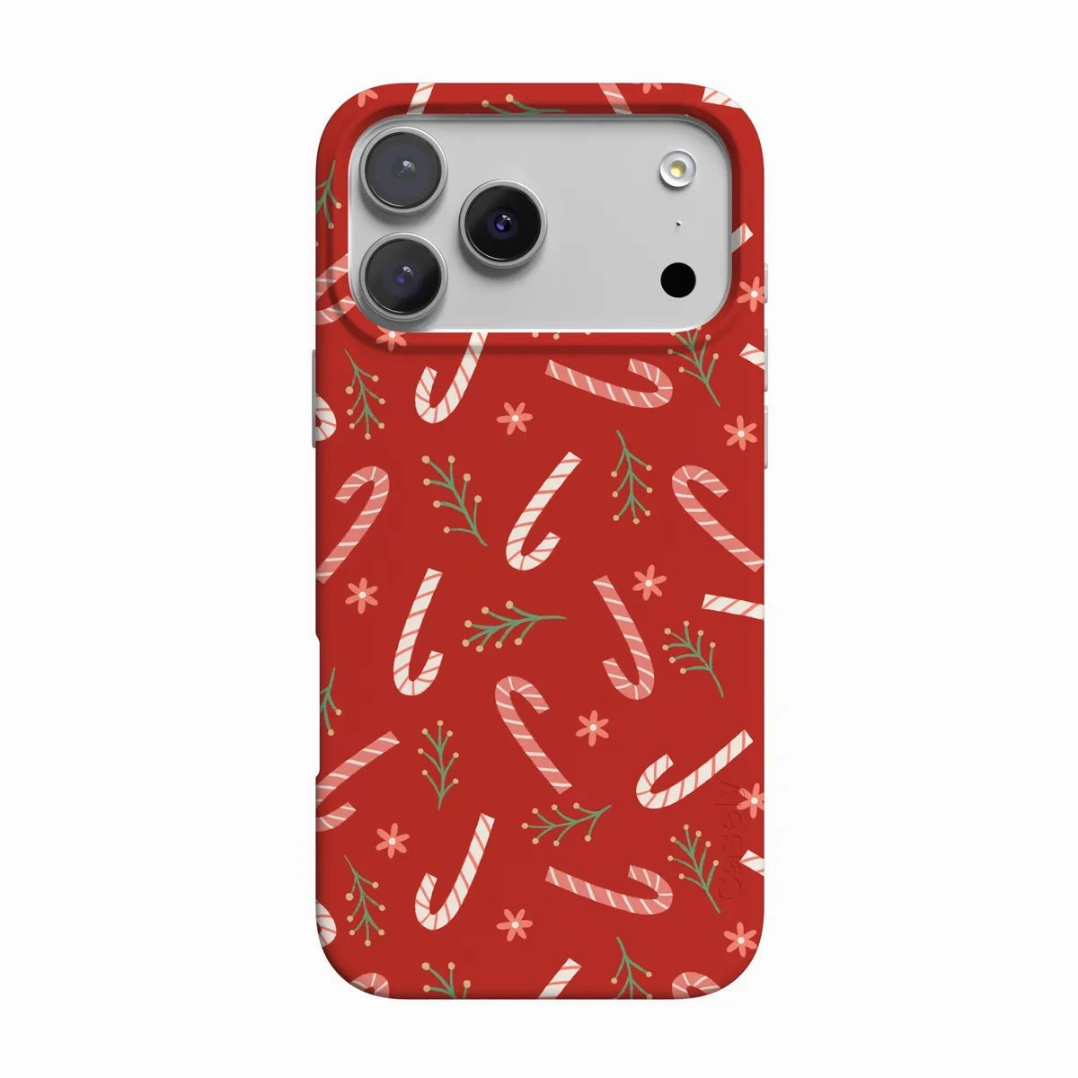 Peppermint Kiss | Candy Cane Case Luxury Shine Stylish Layer Texture