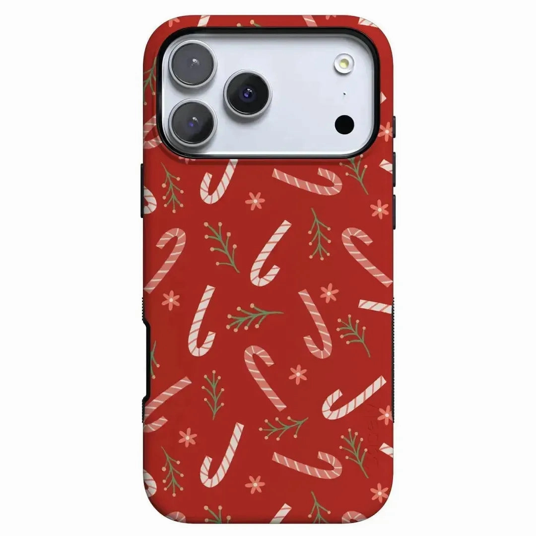 Frosted Finish Peppermint Kiss | Candy Cane Case