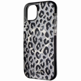 Rugged Look Kate Spade New York MagSafe Case for iPhone 15 Plus - City Leopard Glitter