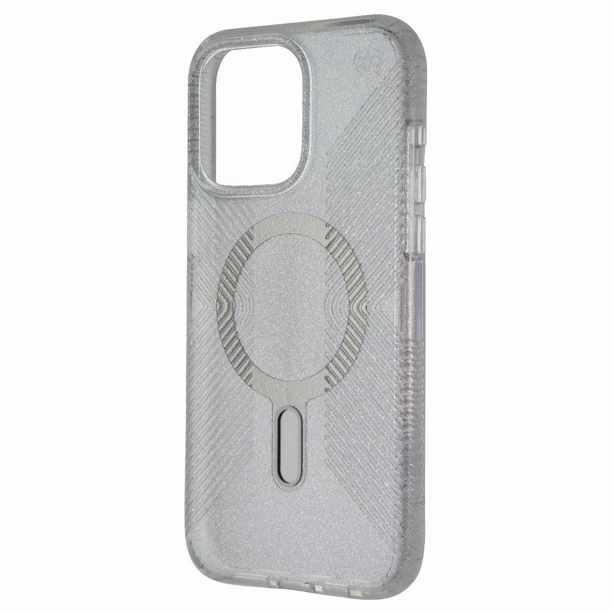 Minimal Surface Layer Speck Lux Grip ClickLock MagSafe Case iPhone 15 Pro Max - Platinum Glitter