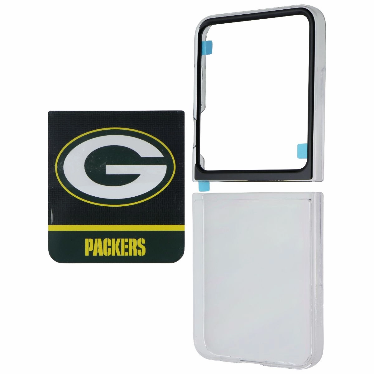 Premium Texture Layer Smooth Look Samsung Flipsuit Card Case for Galaxy Z Flip7 FE / Flip6 - Green Bay Packers