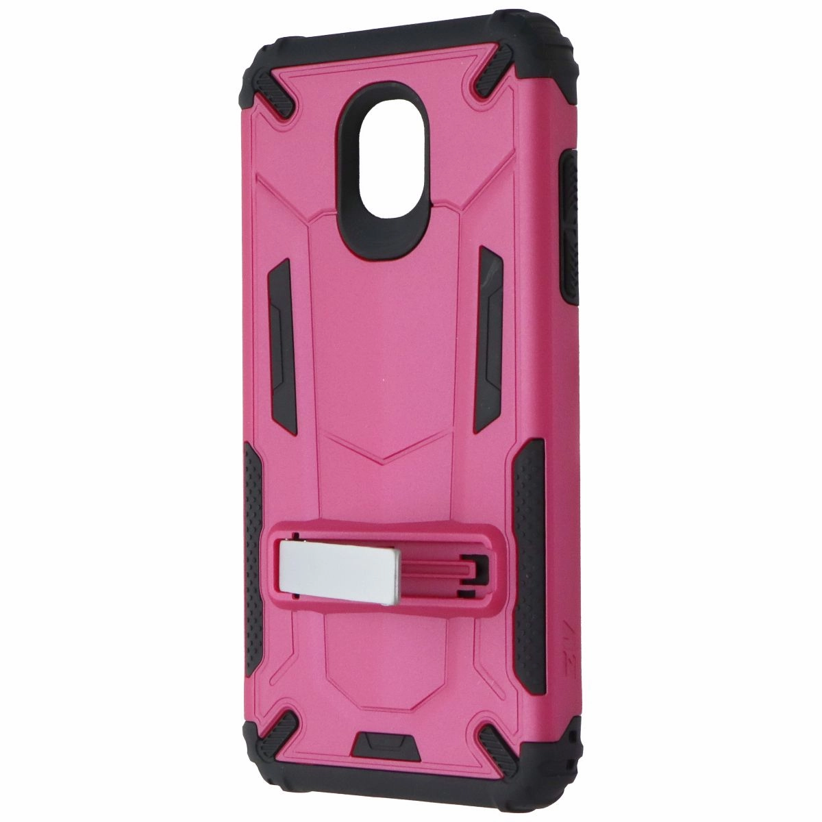 ZIZO Transform Series Kickstand Case for Samsung Galaxy Amp Prime 3 - Pink/Black High Durability Protective Finish