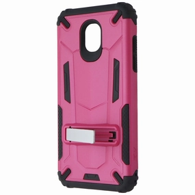 ZIZO Transform Series Kickstand Case for Samsung Galaxy Amp Prime 3 - Pink/Black High Durability Protective Finish
