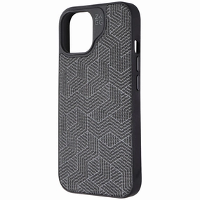 ZAGG London Snap Ultra Slim Case for Apple iPhone 15 - Black Geo Premium Feel Lightweight Frame