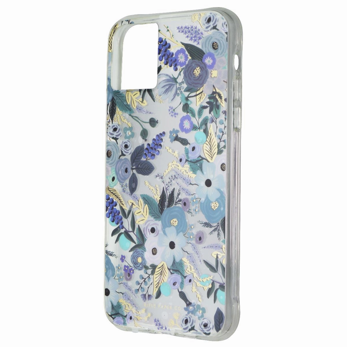 Colorful Design Soft Grip Layer Rifle Paper Co. Case for Apple iPhone 11 Pro Max - Garden Party Blue