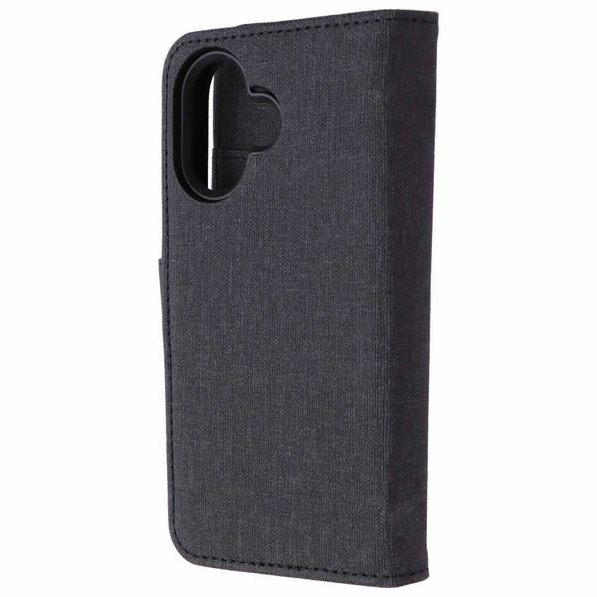 BLU Elements Folio 2-in-1 Series Case for MagSafe for Apple iPhone 16 - Black Soft Finish Texture
