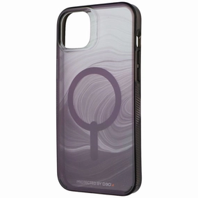 Polished Texture Soft Detail ZAGG Milan Snap for MagSafe for Apple iPhone 14 Plus - Black Swirl