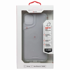 Griffin Survivor Strong Case for Apple iPhone 11 Pro Max - Clear Elegant Texture Polished Style