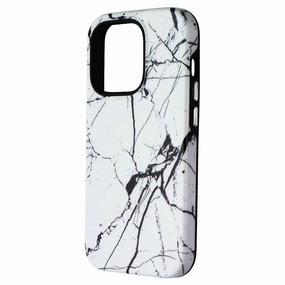 Classic Texture Vivid Surface MyBat Pro Fuse Series Case for MagSafe Apple iPhone 14 Pro - Cracked Marble