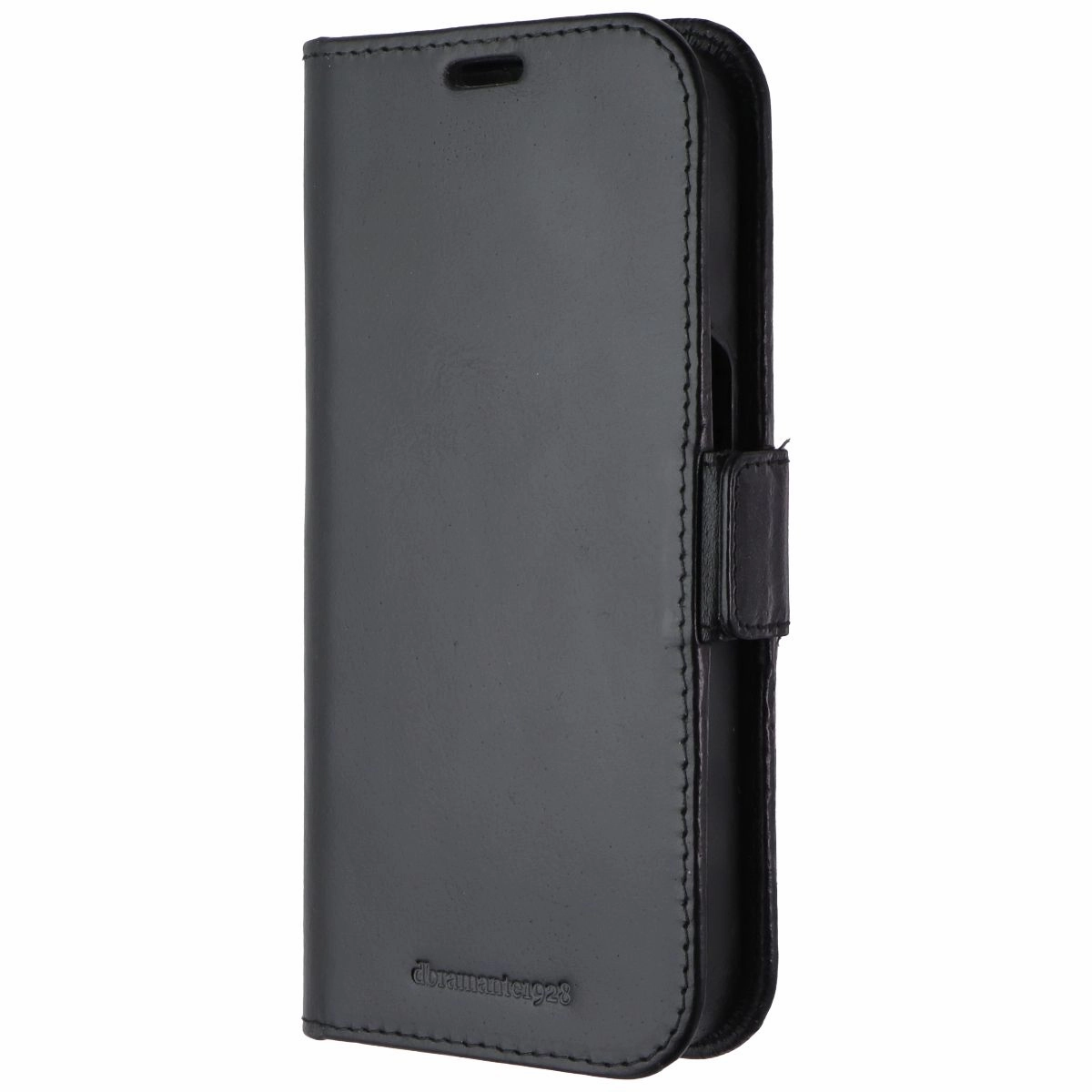 Elegant Appearance Full-Grain Leather 2-in-1 Wallet Folio Case for Apple iPhone 15 Pro - Black