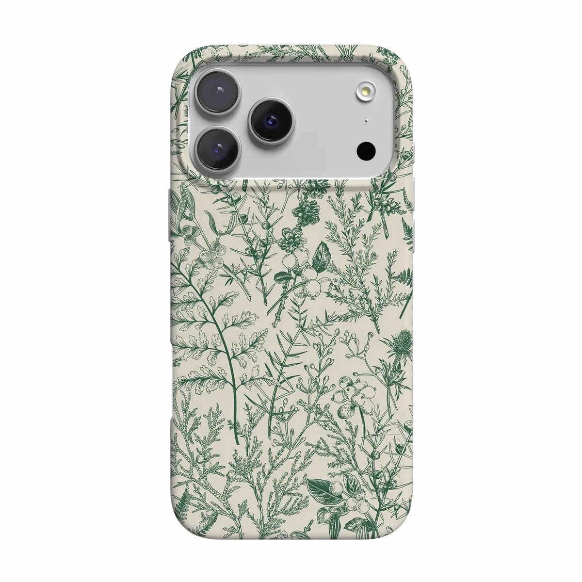 Sage Garden | Green Floral Case Durable Edge Finish Light Edge