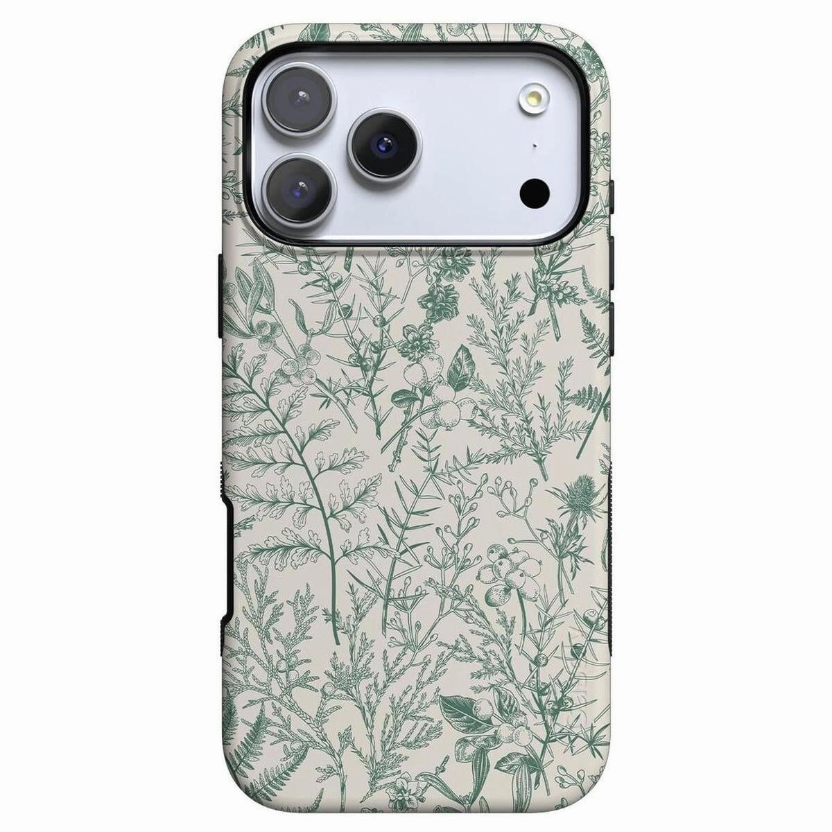 Sage Garden | Green Floral Case Flexible frame Slim Fit Design