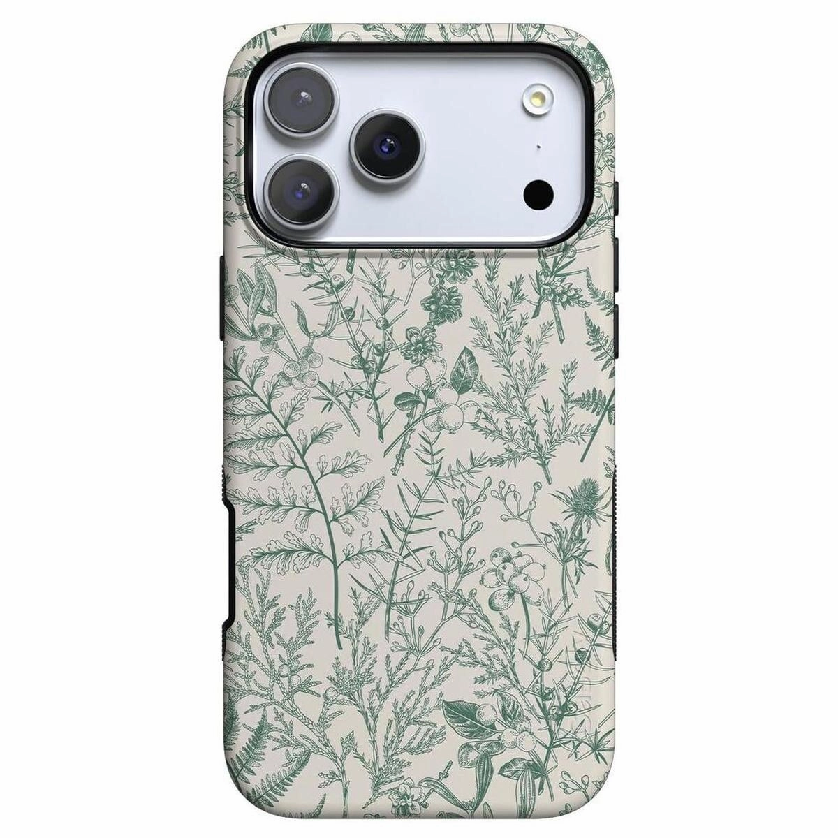 Tough Grip Comfort Layer Texture Sage Garden | Green Floral Case