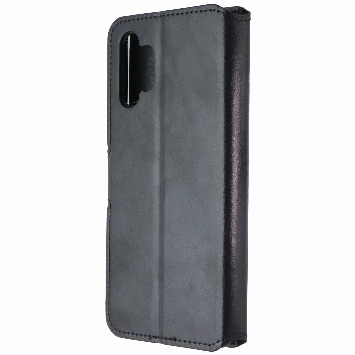 Casual Texture Custom Fit Mybat MyJacket Wallet Case for Samsung Galaxy A32 5G - Black Leather
