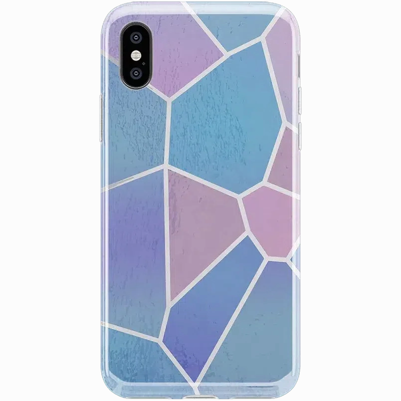 Other Side | Holographic Metallic Stained Glass Marble Case Compact Grip Handcrafted Design