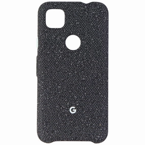 Official Google Fabric Case for Pixel 4a Smartphones - Basically Black (GA02056) Fashion Texture