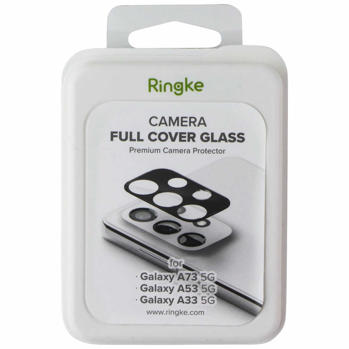 Ringke Camera Full Cover Glass for Samsung Galaxy A73 5G/A53 5G/A33 5G (3 Pack) Screen Care Elite Max Tech Film