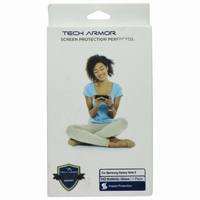 Tech Armor HD Ballistic Glass for Samsung Galaxy Note5 - Clear (1 Pack) Screen Reinforcement Film Screen Armor Shield Max