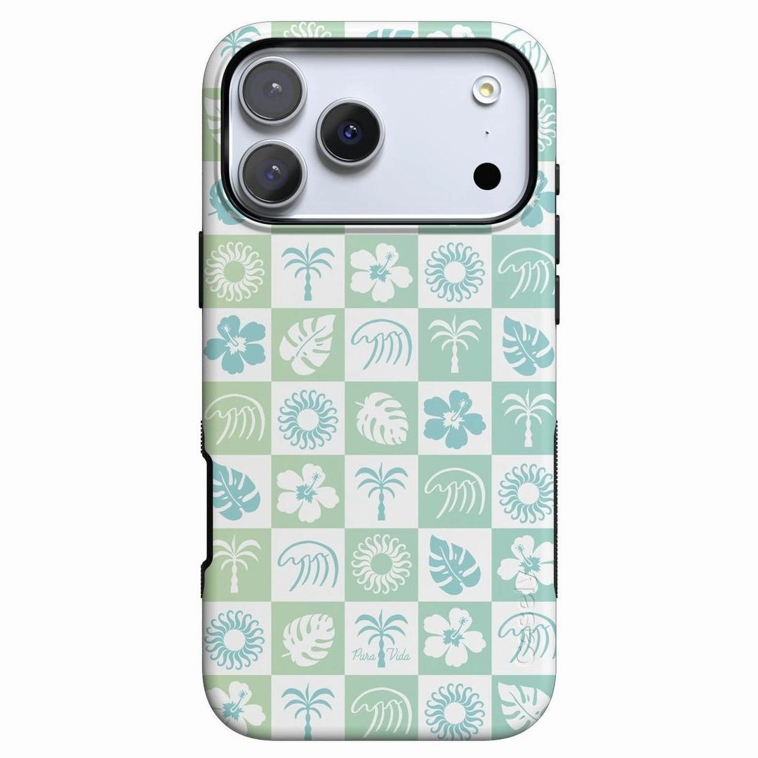Coastal Checkers | Pura Vida Case Comfort Accessory Camera Protection