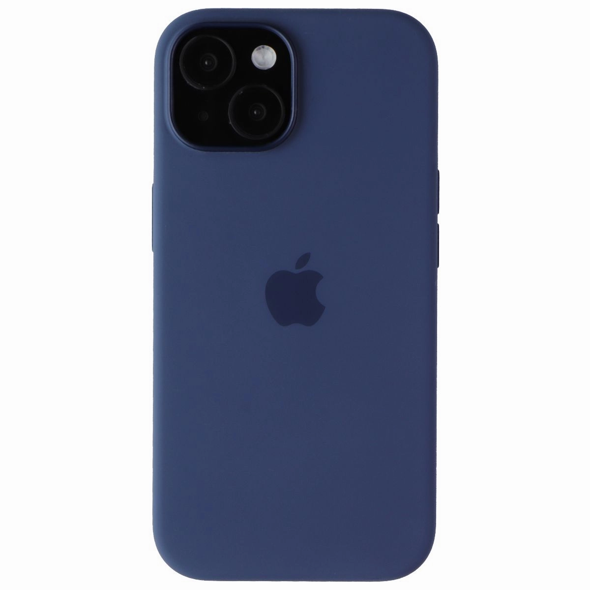 Apple Official Silicone Case for MagSafe for iPhone 15 - Storm Blue Sleek Appearance Comfort Fit Edge