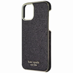 Kate Spade Wrap Series Hard Case for Apple iPhone 11 Pro - Black Glitter/Gold Classic Frame