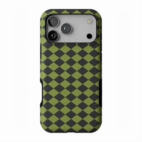 Soft Edging Modern Finish Wicked Hex | Green Checkered Case