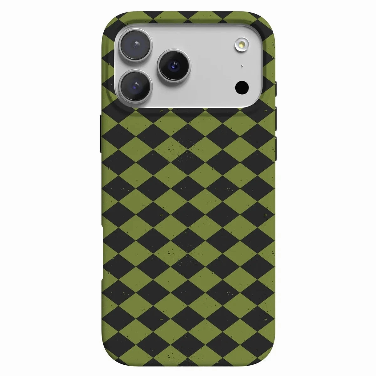 Luxury Finish Texture Scratch Barrier Wicked Hex | Green Checkered Case