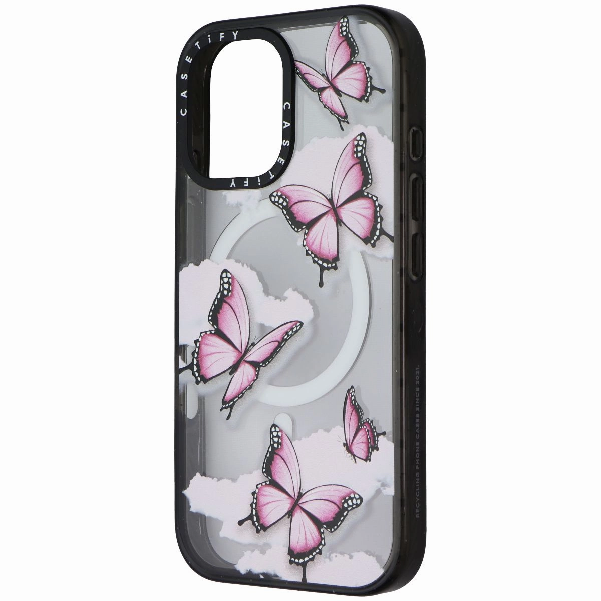 Casetify Impact Case for MagSafe for Apple iPhone 16 - Pink Butterfly Travel Accessory