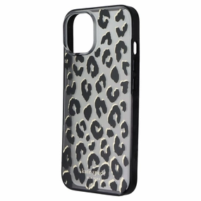 Kate Spade Protective Hardshell Case for Apple iPhone 14 - City Leopard Scratchproof Surface Flexible Feel