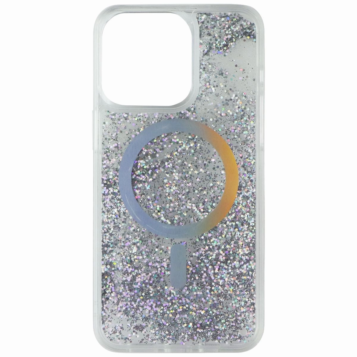 Durable Texture Build Strong Surface Kate Spade Liquid Glitter Case for MagSafe for iPhone 15 Pro Max - Iridescent