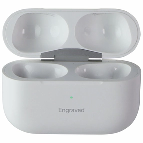 Apple AirPods Pro 2nd Gen MagSafe USB-C Charging Case (A2968) - ENGRAVED Hybrid Finish Texture Clear Finish