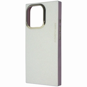 Minimalist Aesthetic Smooth Texture Pattern Elizabeth James BLOX Series Case for Apple iPhone 16 Pro - Blush Glitter