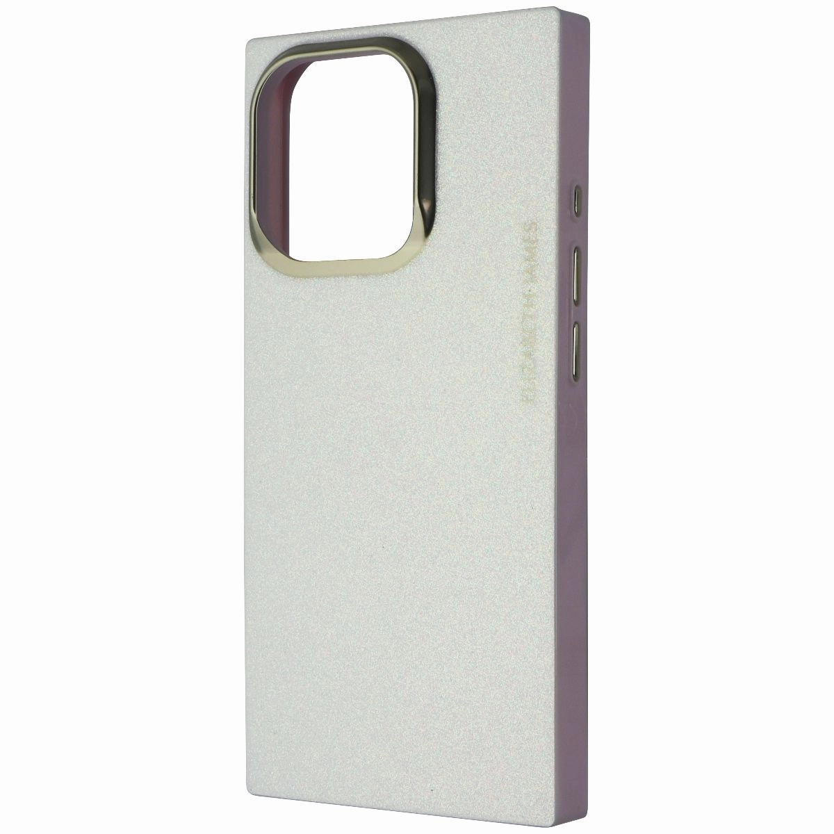 Minimalist Aesthetic Smooth Texture Pattern Elizabeth James BLOX Series Case for Apple iPhone 16 Pro - Blush Glitter