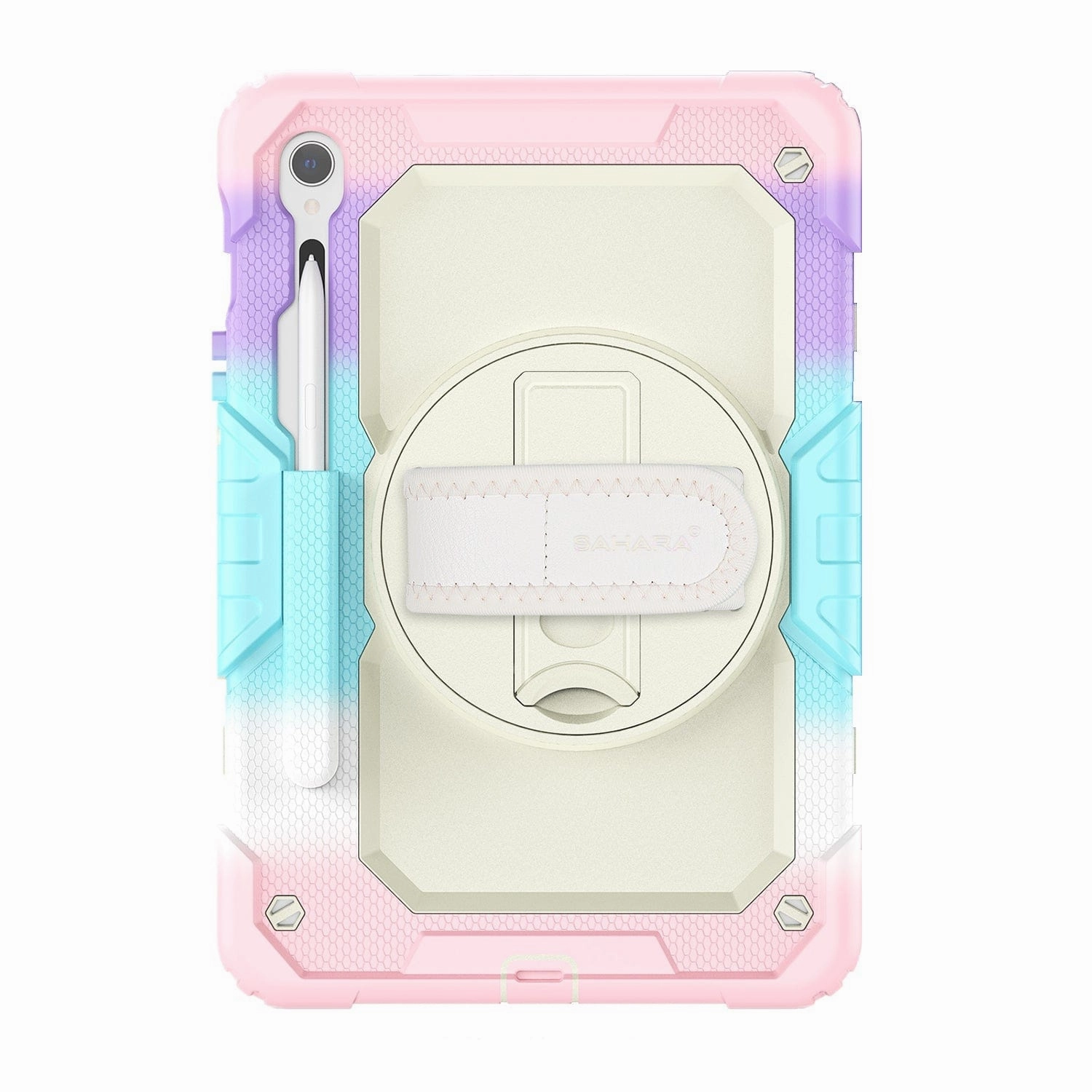 Samsung Galaxy Tab S10 Lite (2025)/S10 FE/S9/S9 FE Heavy Duty Kid Proof Case - Built-in Hand Strap and Kickstand | Wander Series Compact Companion digital notebook cover