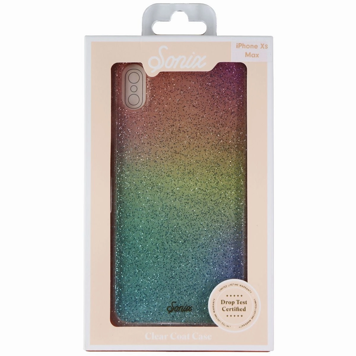 High-End Detail Everyday Style Sonix Glitter Case for Apple iPhone Xs Max - Rainbow