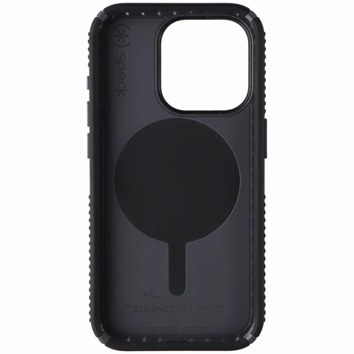 Speck Presidio2 Grip ClickLock Case for MagSafe for iPhone 15 Pro - Black Shock Resistant Impact Resistant