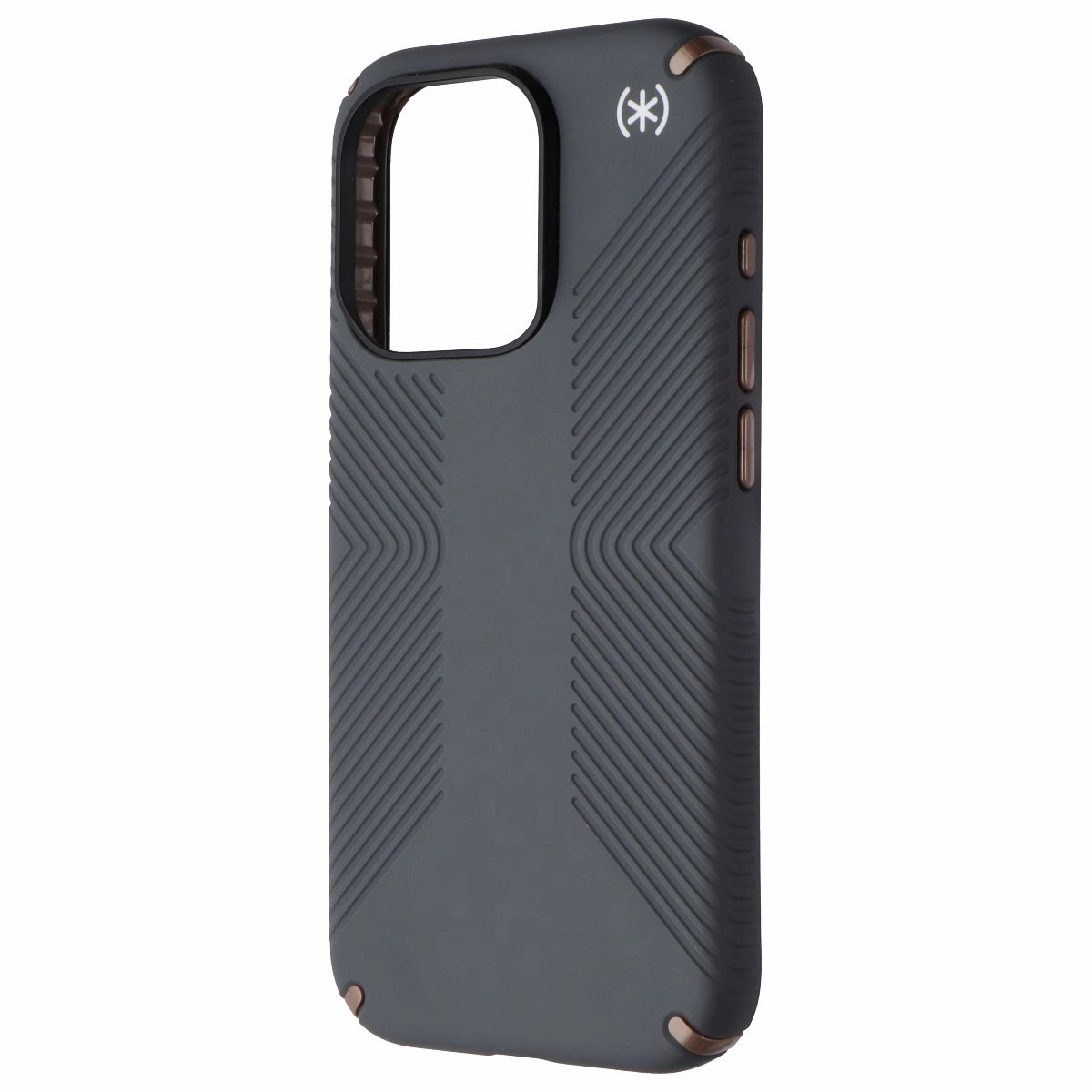 Speck Presidio2 Grip Series Case for Apple iPhone 15 Pro - Charcoal Gray Artistic Design Hybrid Form
