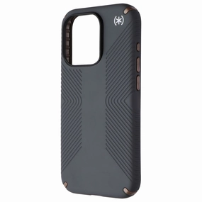 Speck Presidio2 Grip Series Case for Apple iPhone 15 Pro - Charcoal Gray Artistic Design Hybrid Form