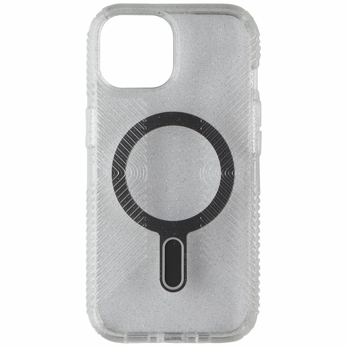 Speck Presidio Lux Grip for MagSafe for iPhone 15/14/13 - Clear Glitter Rugged Frame Design