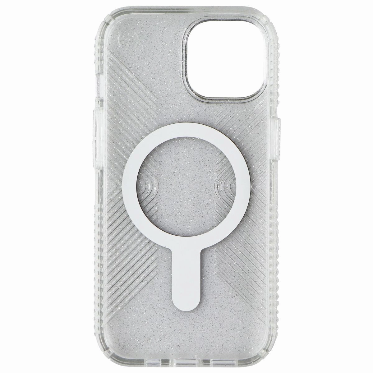 High Durability Speck Presidio Lux Grip for MagSafe for iPhone 15/14/13 - Clear Glitter
