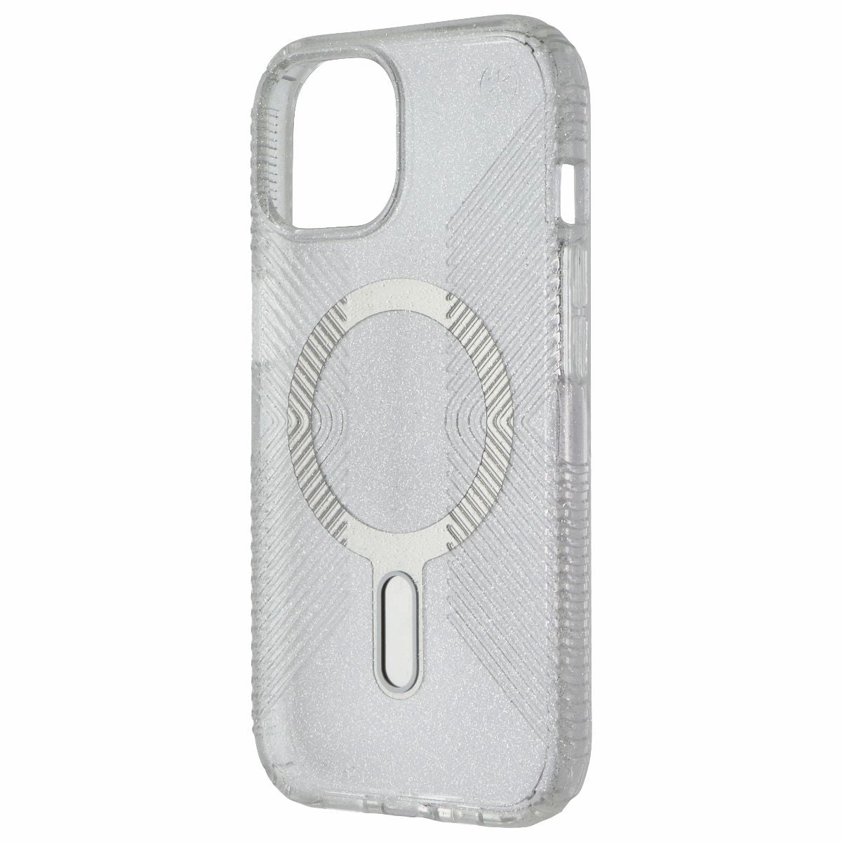 Speck Presidio Lux Grip for MagSafe for iPhone 15/14/13 - Clear Glitter Premium Texture