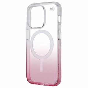 Speck Presidio Perfect-Clear Ombre for MagSafe for iPhone 14 Pro - Rose Fade Rugged Surface Everyday Carry