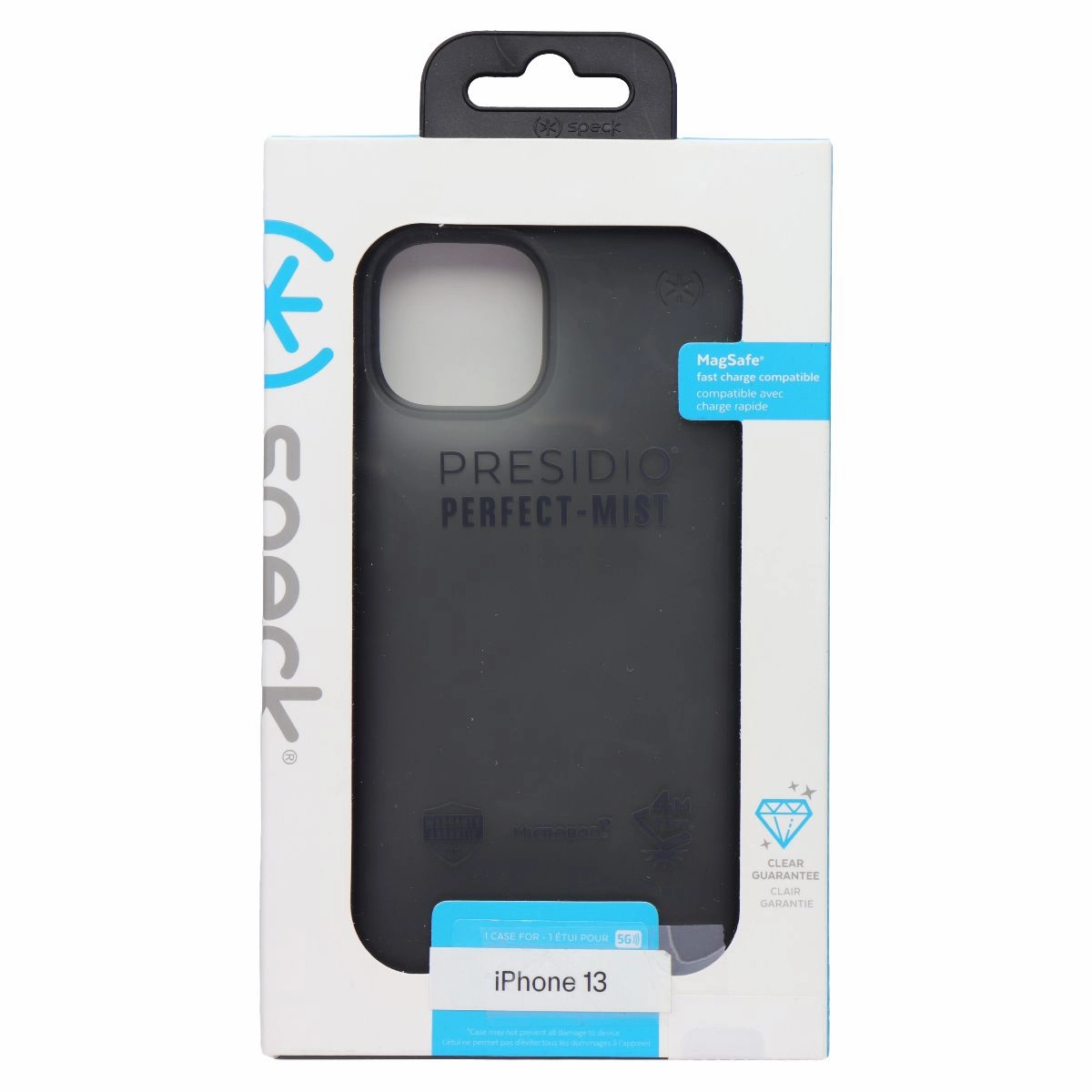Speck Presidio Perfect-Mist Series Case for Apple iPhone 13 - Obsidian Premium Detail Finish