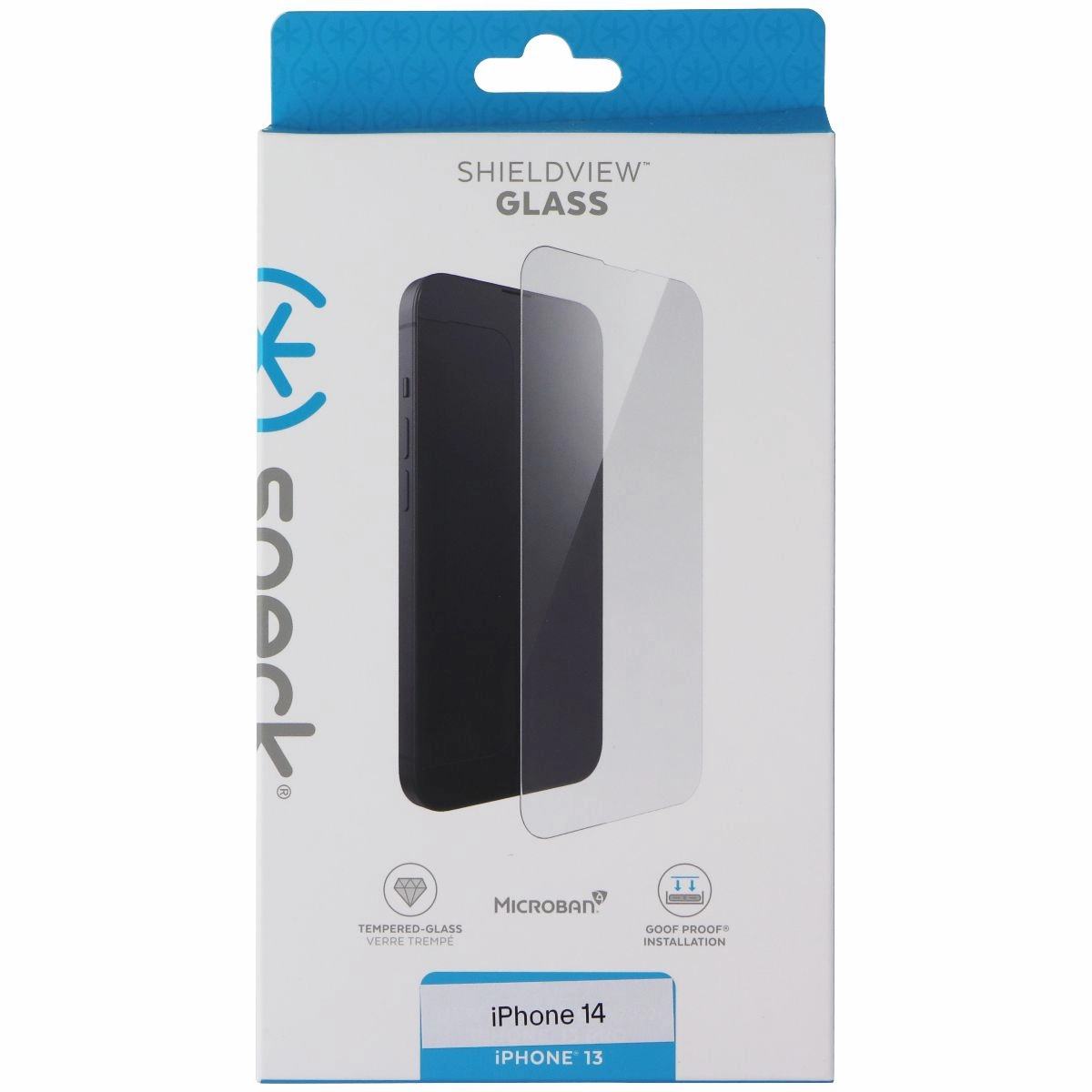 Screen Guard Film Speck ShieldView Glass Screen Protector for Apple iPhone 14 / iPhone 13 - Clear