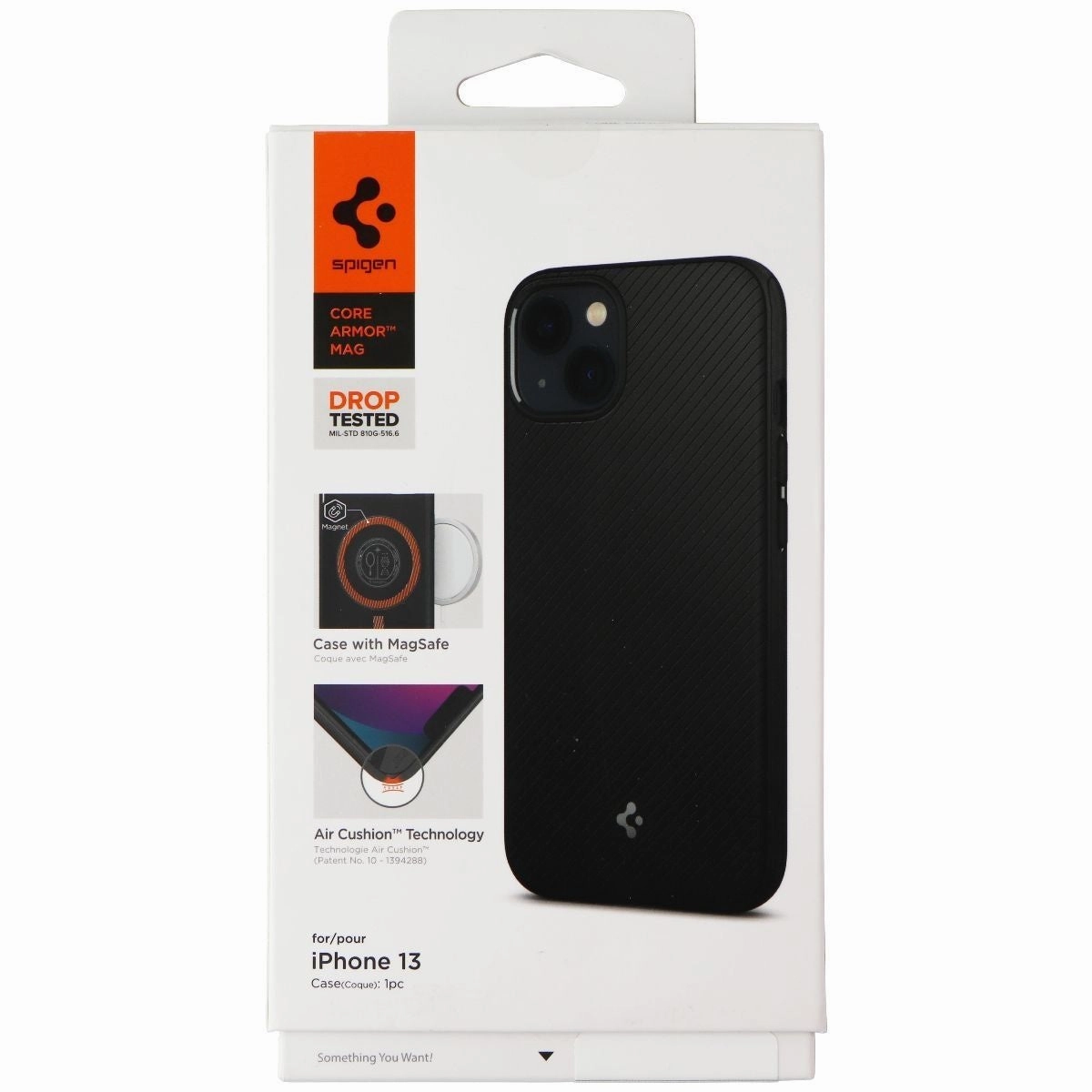 Spigen Core Armor Mag Series Case for MagSafe for iPhone 13 - Black (ACS03556) Soft Silicone