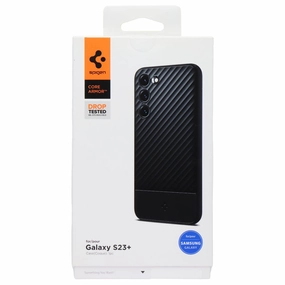 Student Gear Lightweight texture Spigen Core Armor Series Case for Samsung Galaxy S23  Black