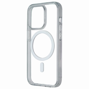 Hybrid Finish Texture Spigen Crystal Hybrid MagFit Case for MagSafe for iPhone 14 Pro - Clear/White
